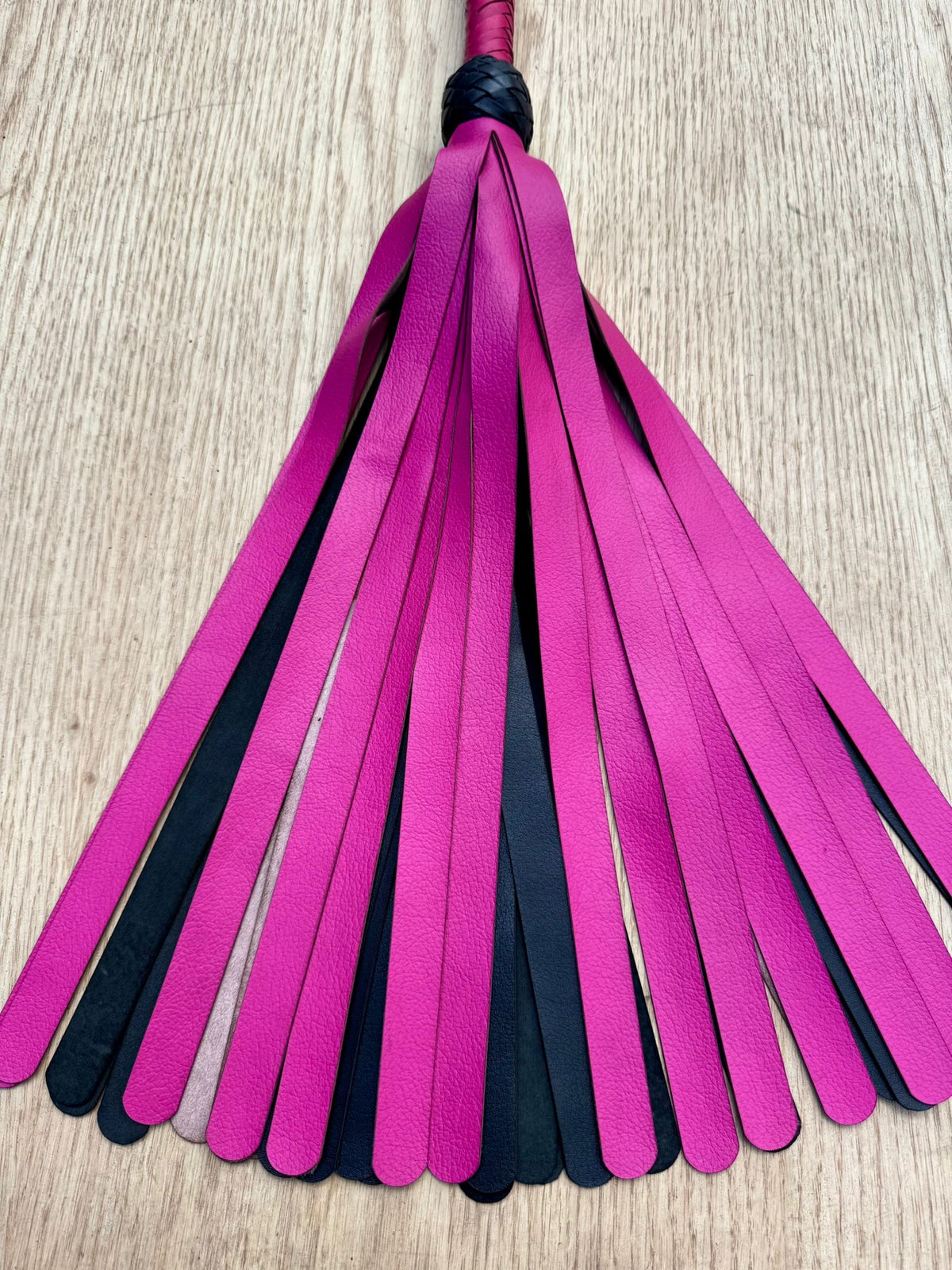 Kangaroo Leather Flogger, Baby Pink, photo 2 of 2