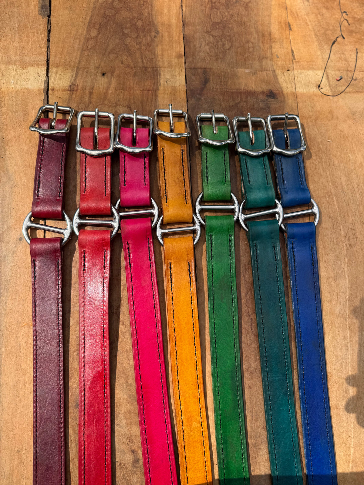 Hand-Dyed Leather Hobble Belt, handmade in Australia by The Shibari Sir