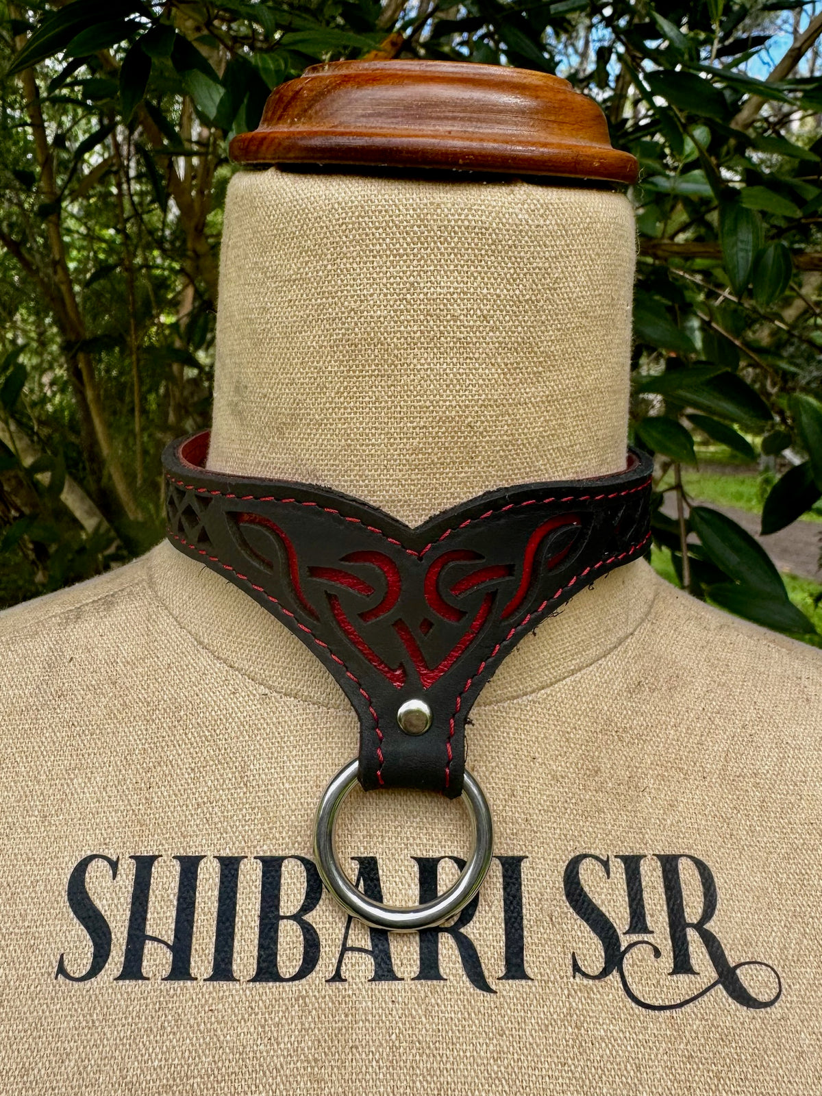 Designer Leather Collar – Butterfly & Celtic, photo 13 of 13