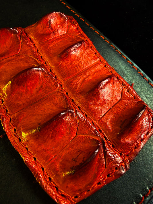 Crocodile Leather Soft Paddle, handmade in Australia by The Shibari Sir