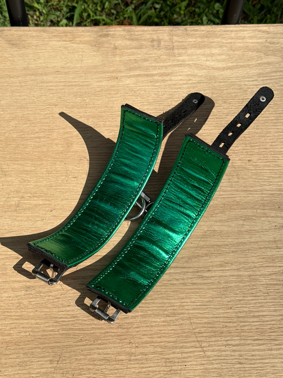 Single Strap Padded Leather Cuffs (Pair), photo 5 of 12