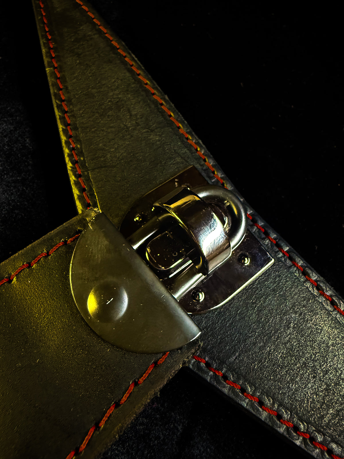 Undercover Dom Black Leather Tie, photo 8 of 10