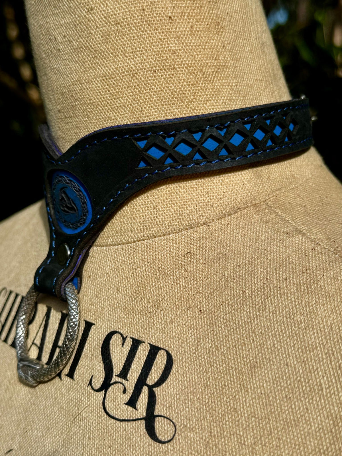 Statement Leather Collar – Triskelion, Ouroboros & Nordic, photo 10 of 12