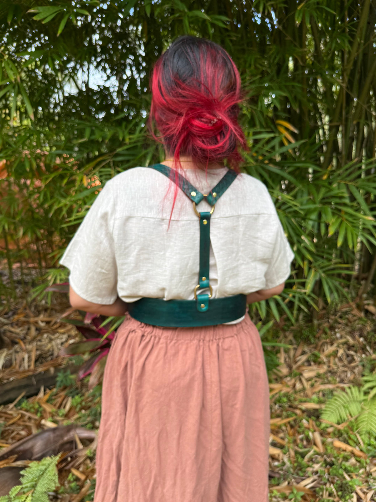 Hand-Dyed Under-Bust Harness, Choose Your Colour