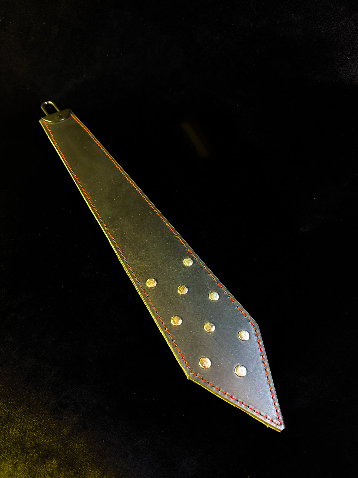 Undercover Dom Black Leather Tie, photo 6 of 10