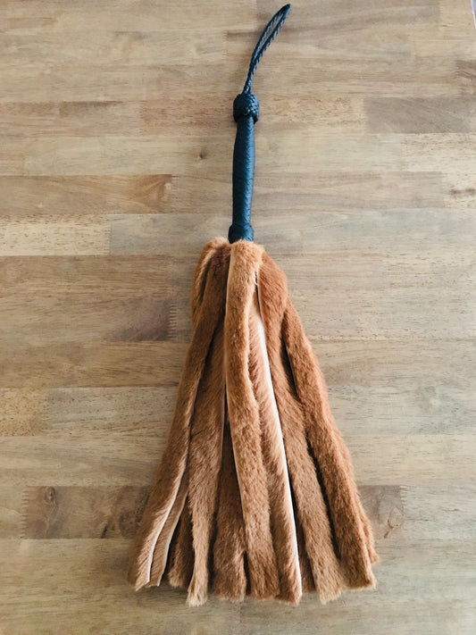 Kangaroo Fur Flogger, Handmade in Queensland by The Shibari Sir