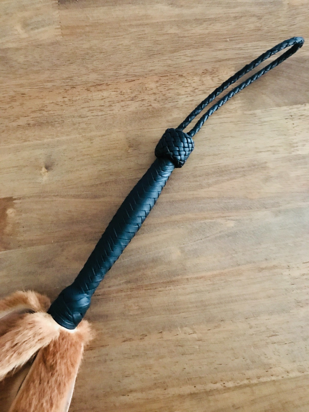 Kangaroo Fur Flogger, Handmade in Queensland, photo 2 of 3