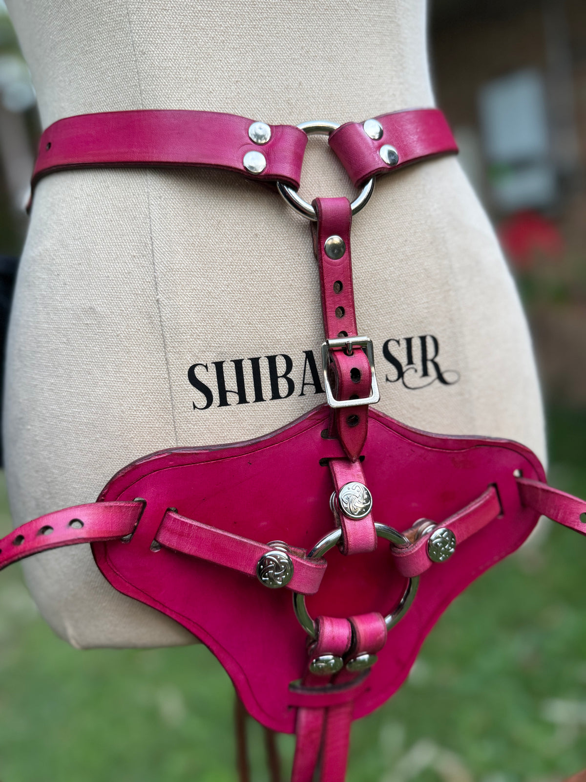 Adjustable Leather Strap-on Harness, photo 5 of 6