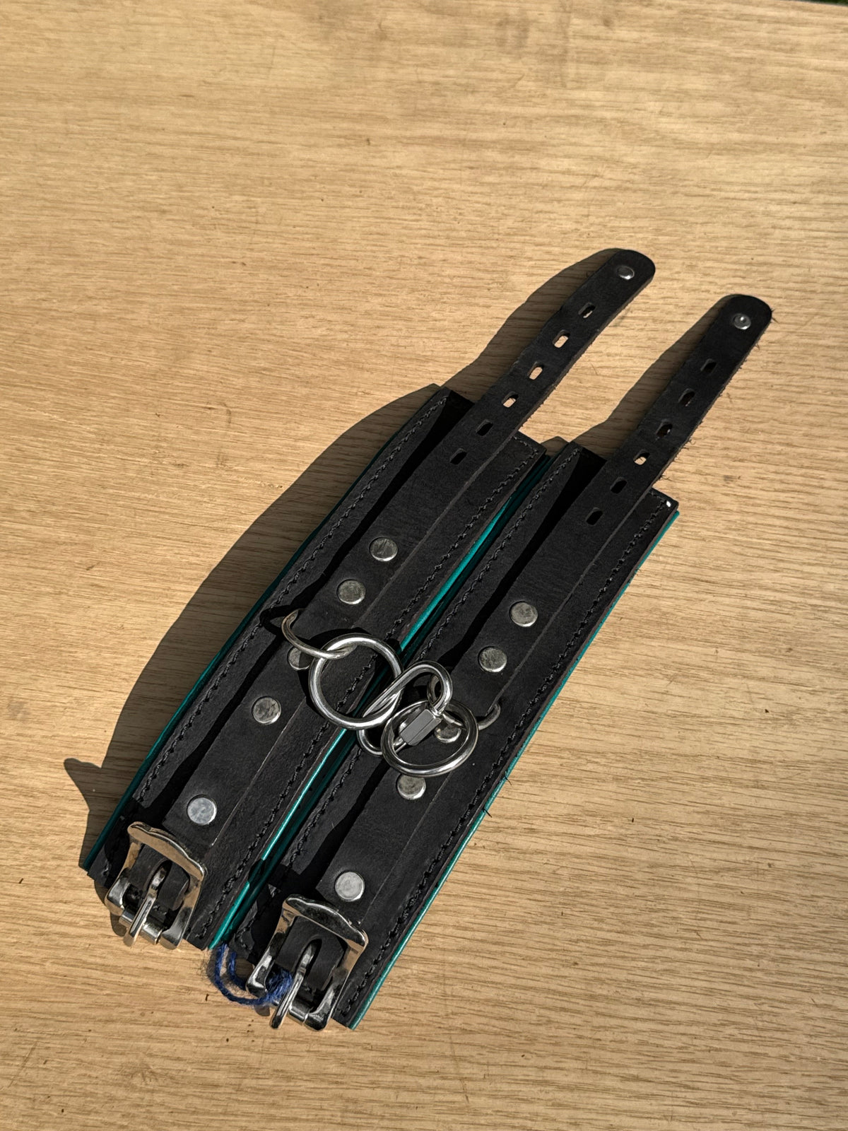 Single Strap Padded Leather Cuffs (Pair), photo 8 of 12