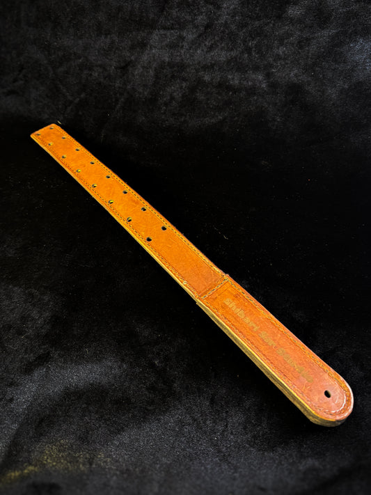 Leather Flapper Paddle, handmade in Australia by The Shibari Sir