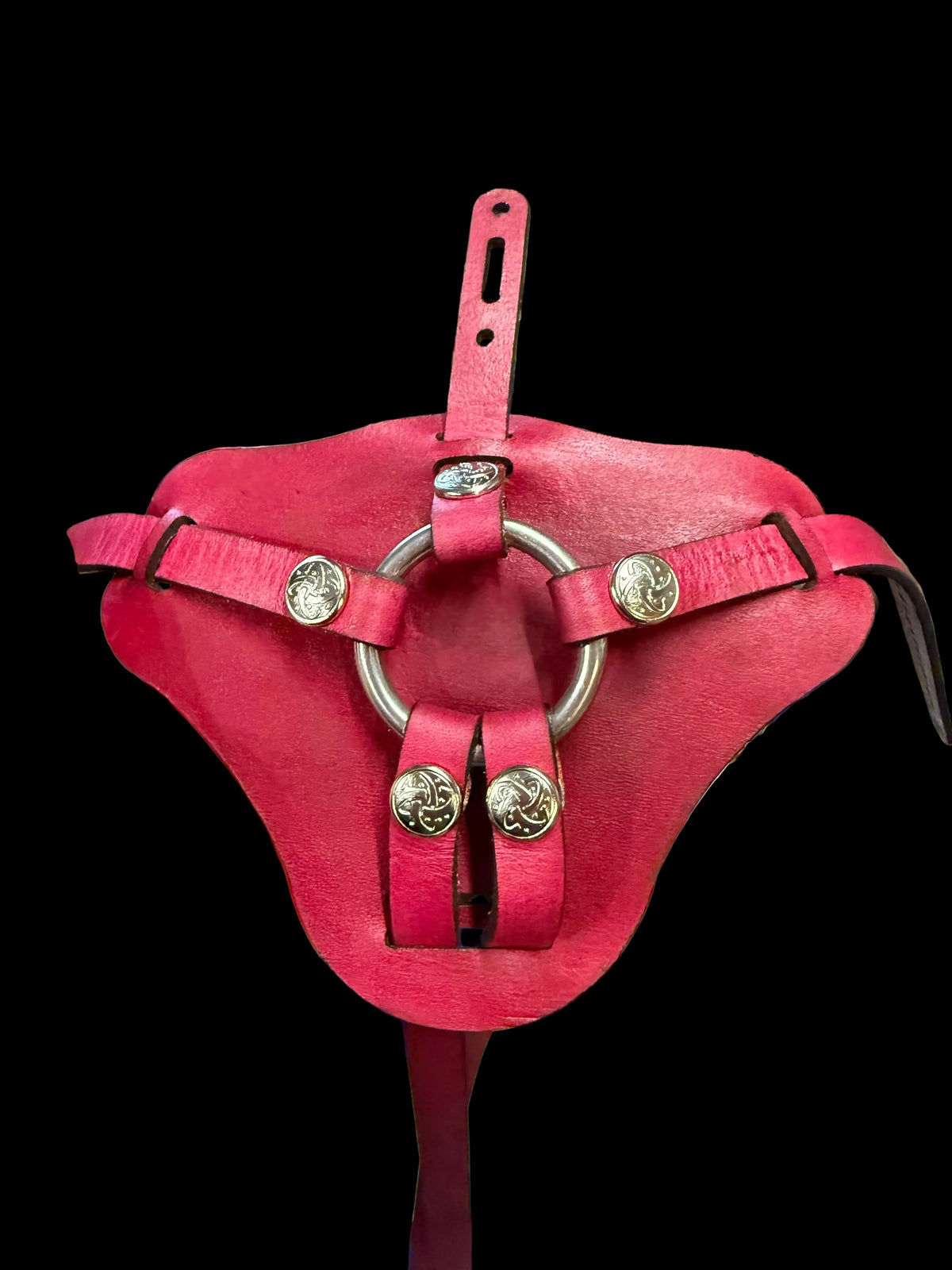 Adjustable Leather Strap-on Harness, photo 4 of 6