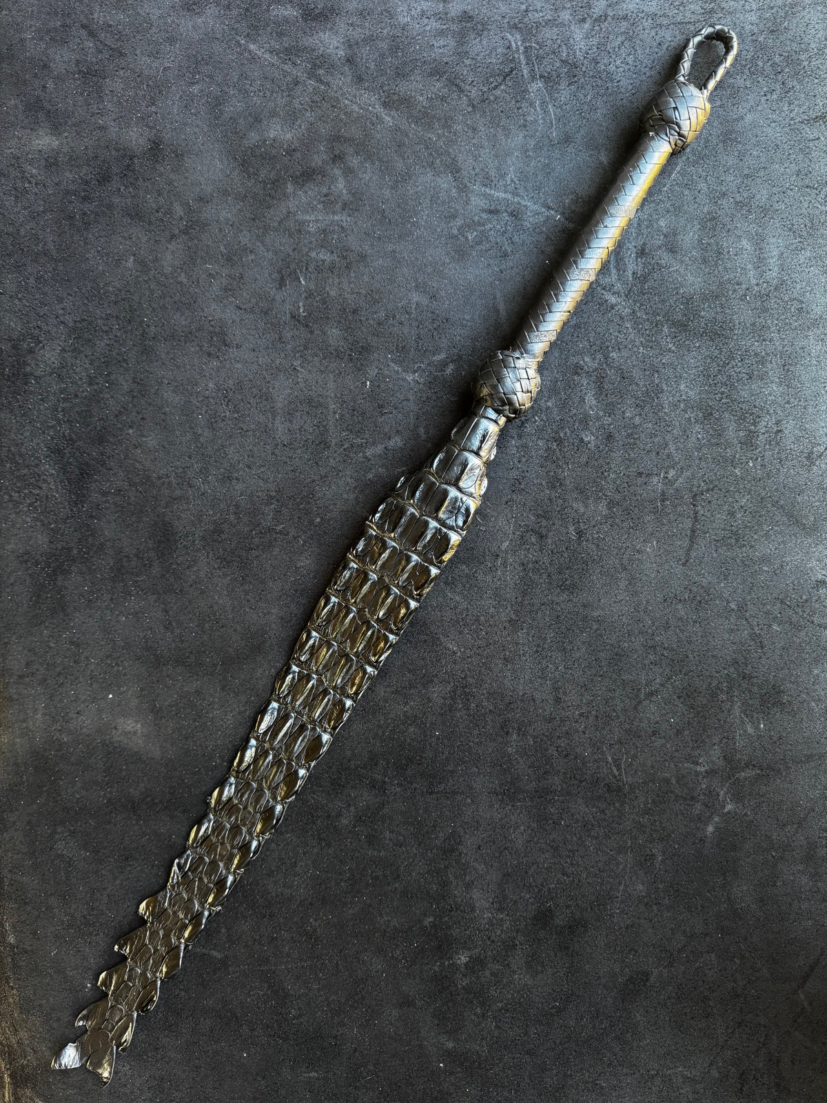 Crocodile Dragon's Tail, handmade in Australia by The Shibari Sir