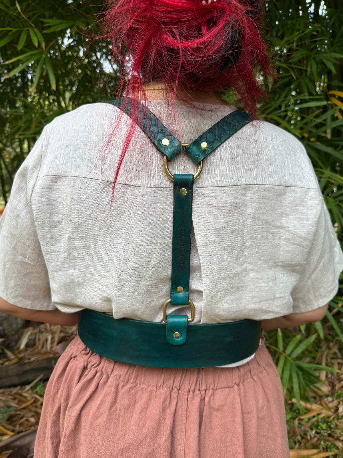 Hand-Dyed Under-Bust Harness, Choose Your Colour