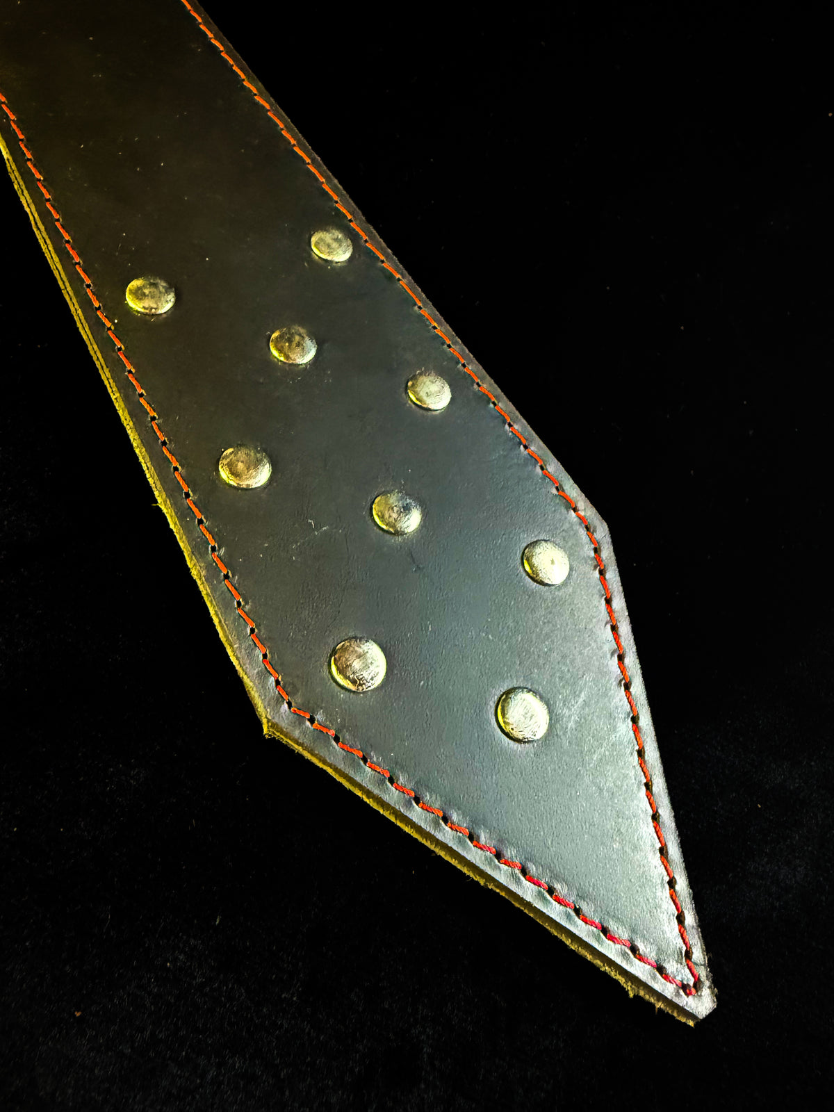Undercover Dom Black Leather Tie, photo 3 of 10