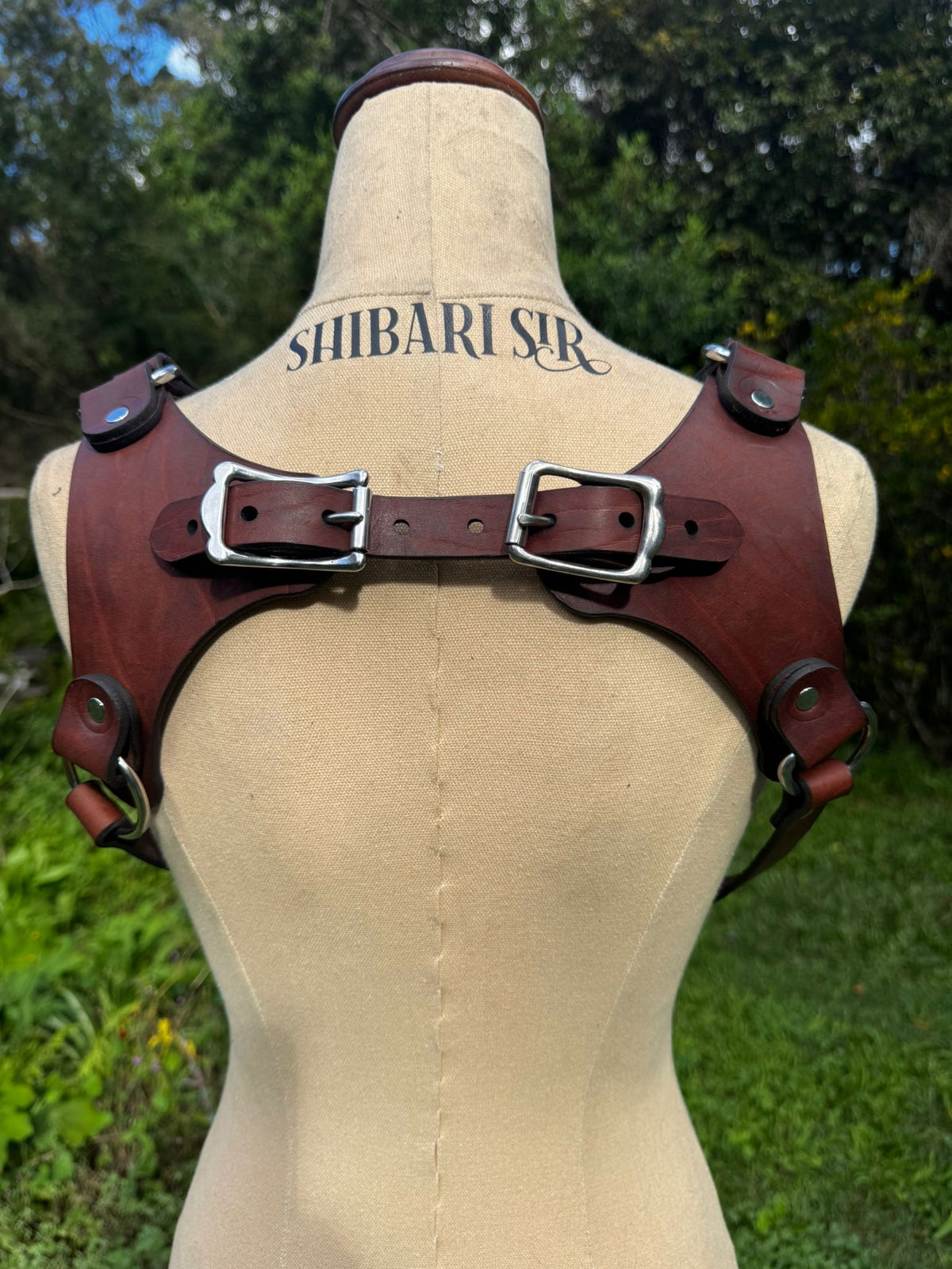 Death Adder Riggers Harness, Brown, handmade in Australia by The Shibari Sir