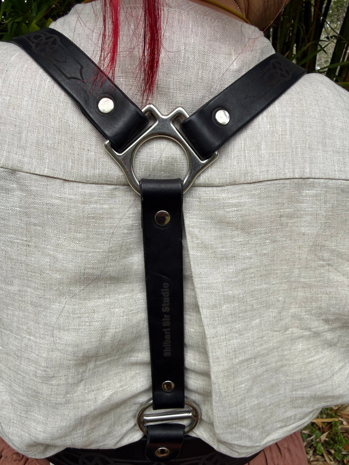 Leather Under-Bust Harness, Black or Tan