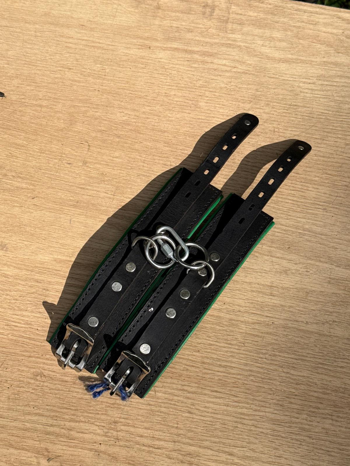 Single Strap Padded Leather Cuffs (Pair), photo 2 of 12