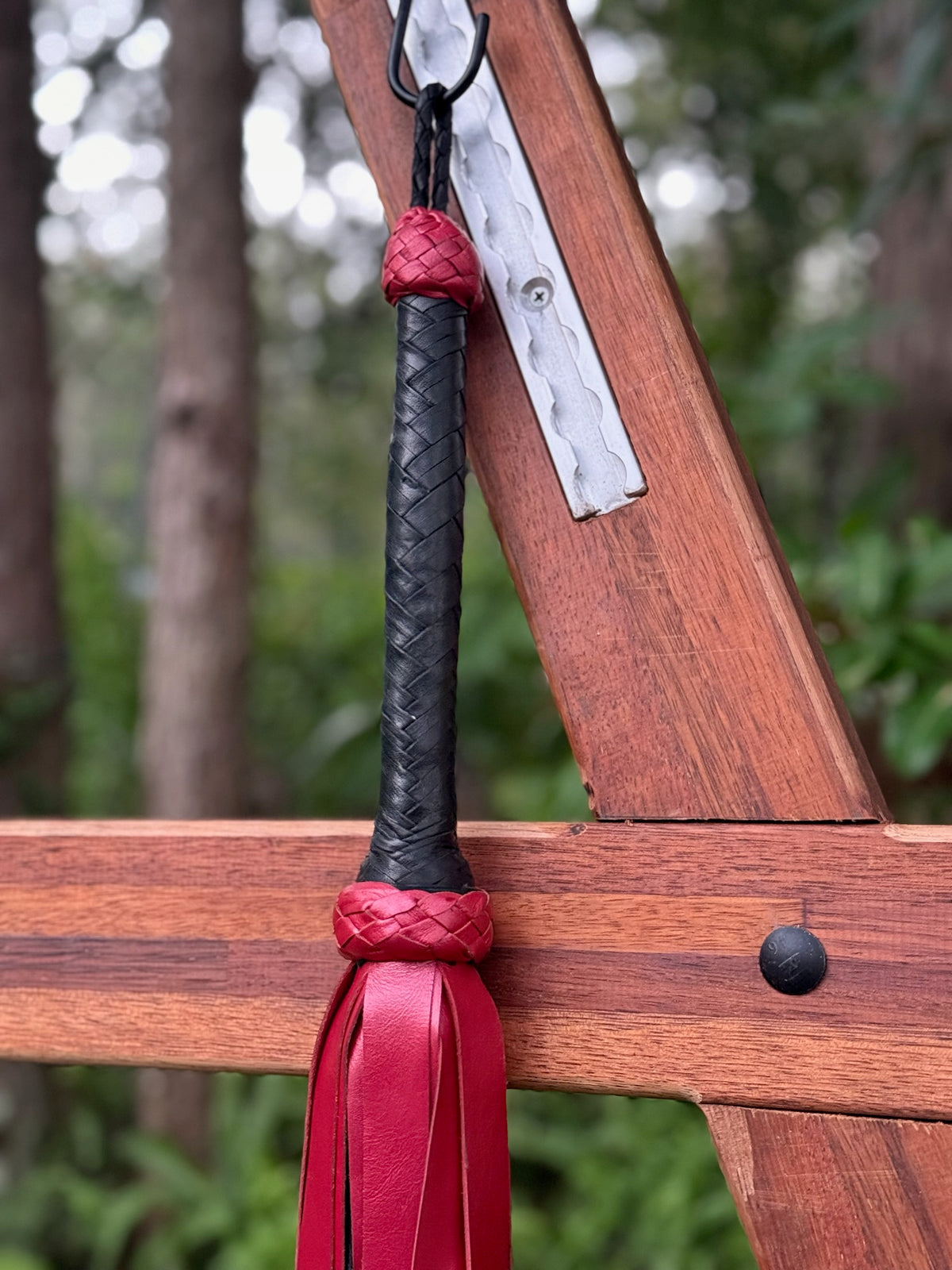 Extra Long Heavyweight Flogger, Metallic Red, photo 2 of 2