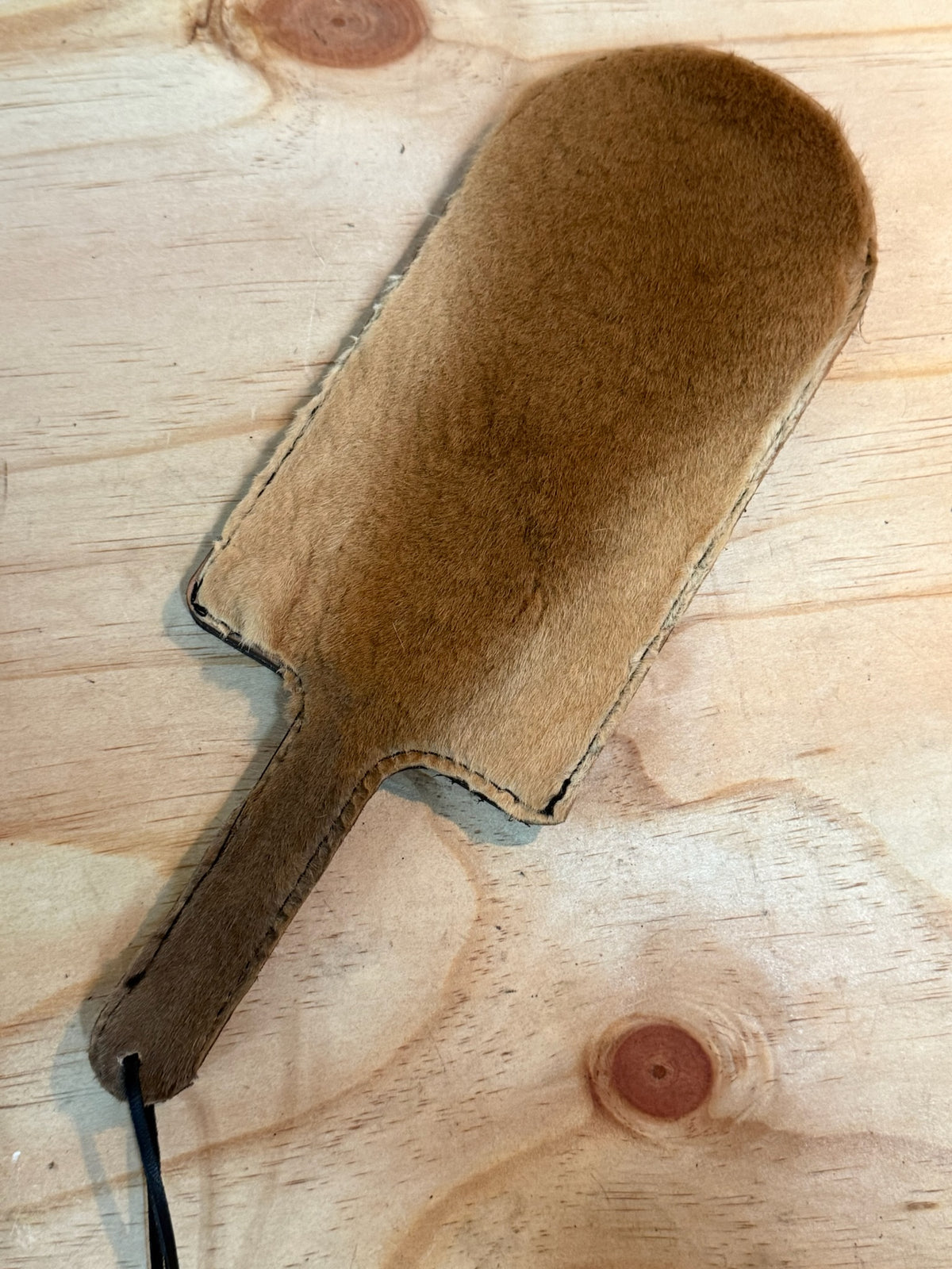 Red Leather Paddle with Kangaroo Leather, handmade in Australia by The Shibari Sir