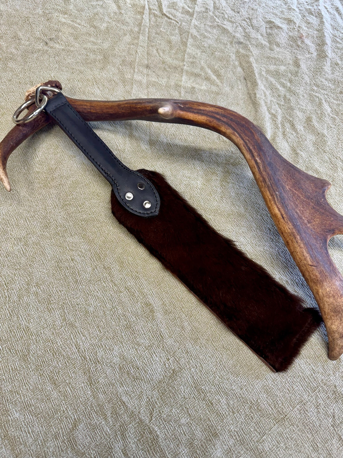 Kangaroo and Water Buffalo Leather Flapper Paddle, handmade in Australia by The Shibari Sir