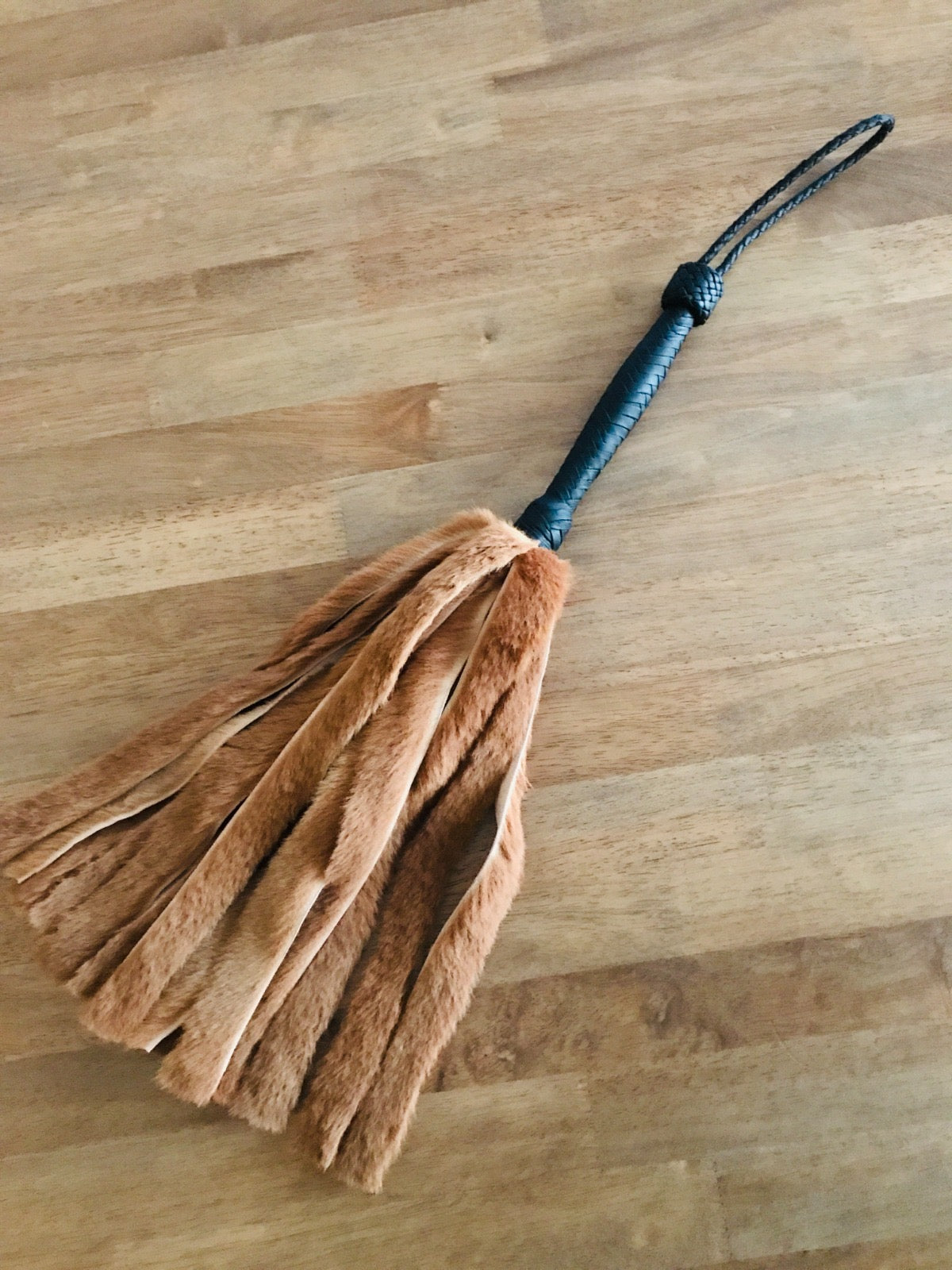 Kangaroo Fur Flogger, Handmade in Queensland, photo 3 of 3